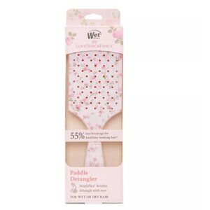 LoveShackFancy X Wet Brush paddle detangler for wet or dry hair NEW IN BOX